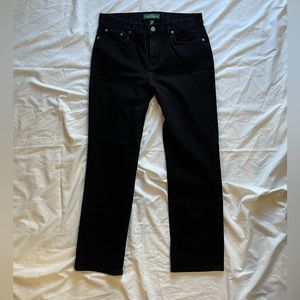 Jeans by Ralph Lauren, size 10 regular in dark black